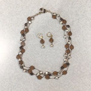 Talbots necklace and earring set